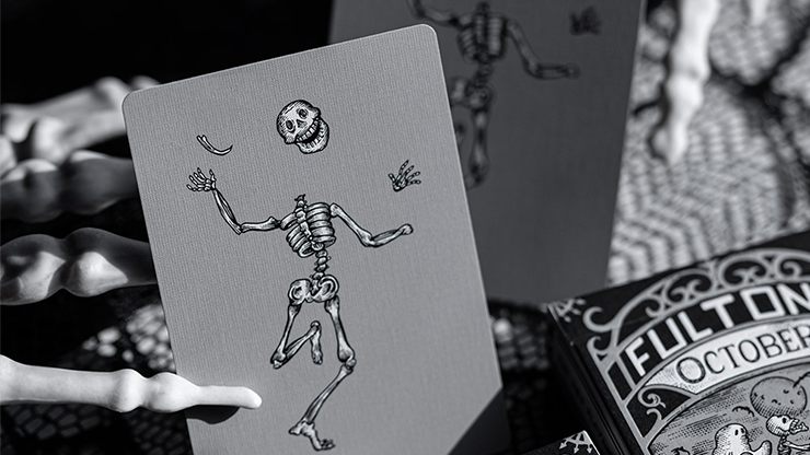 Fulton&#39;s October Tombstone Grey Playing Cards 