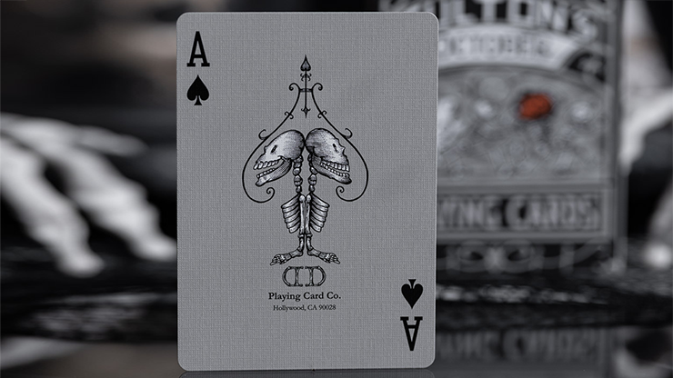 Fulton's October Tombstone Grey Playing Cards 