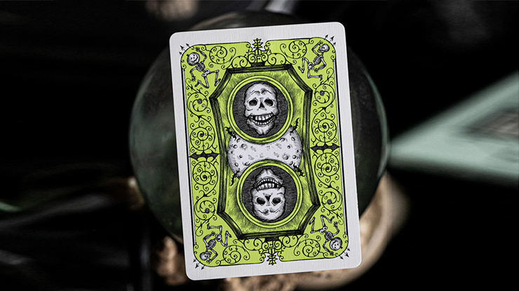 Fulton's October UV Glow Green Edition Playing Cards