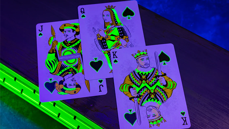 Bicycle Neon Rider Back Green-Glo Deck Playing Cards 