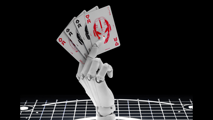 Bicycle Machine56 R-TYPE/3 White Playing Cards - RunIt Decks 
