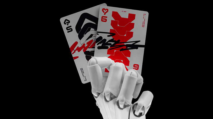 Bicycle Machine56 R-TYPE/3 White Playing Cards - RunIt Decks 