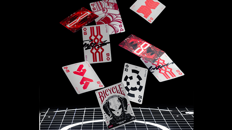 Bicycle Machine56 R-TYPE/3 White Playing Cards - RunIt Decks 