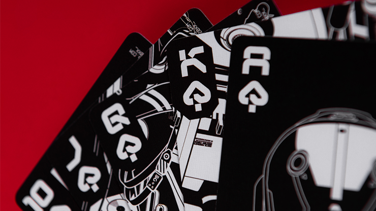 Bicycle Machine56 R-TYPE/2 Black Playing Cards - RunIt Decks 