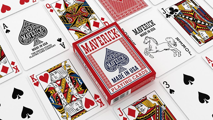 Maverick Made in the USA (Red / Blue) Playing Cards