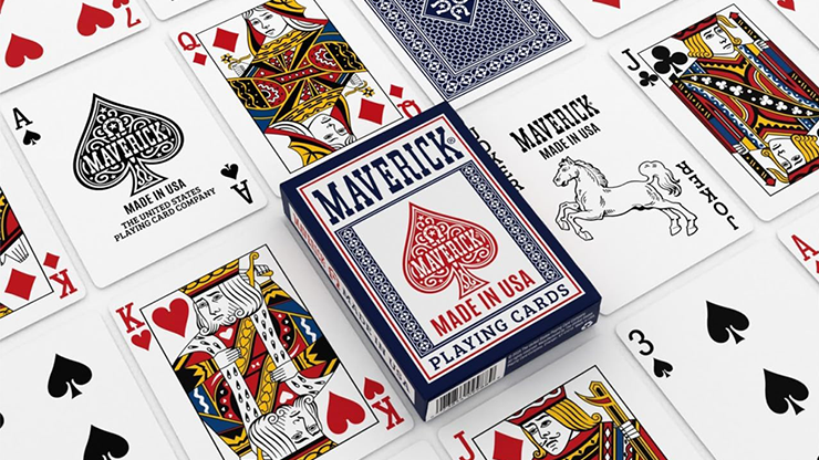 Maverick Made in the USA (Red / Blue) Playing Cards