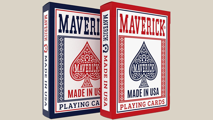 Maverick Made in the USA (Red / Blue) Playing Cards