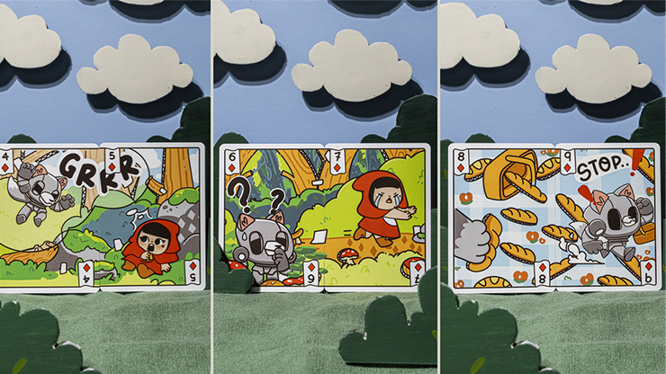 Bicycle Paper Royals Red Riding Hood Playing Cards - RunIt Decks 