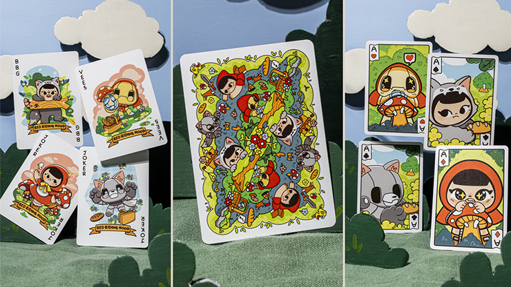 Bicycle Paper Royals Red Riding Hood Playing Cards - RunIt Decks 