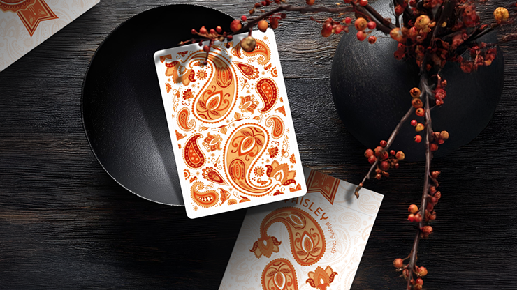 Paisley Ton sur Ton Poudre Orange Workers Deck  