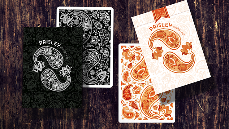 Paisley Ton sur Ton Poudre Orange Workers Deck  
