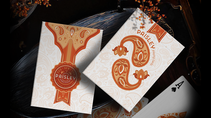 Paisley Ton sur Ton Poudre Orange Workers Deck  