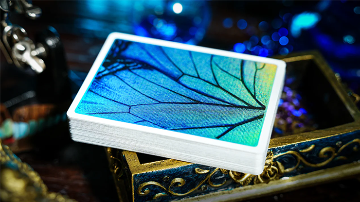 Prism Blue Morpho Playing Cards - TCC Fashion 
