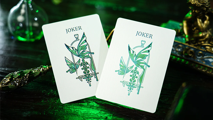 Emerald Green Morpho Playing Cards - TCC Fashion