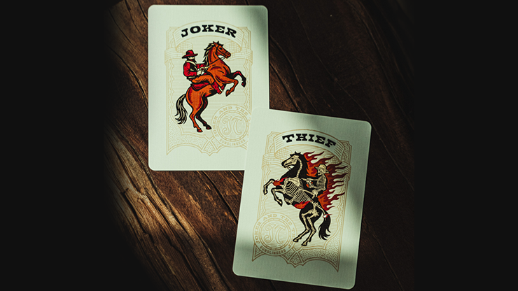 Gunslingers Poker (Red) Playing Cards -  Joker and the Thief 