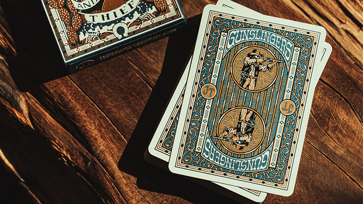 Gunslingers Poker (Blue) Playing Cards -  Joker and the Thief 