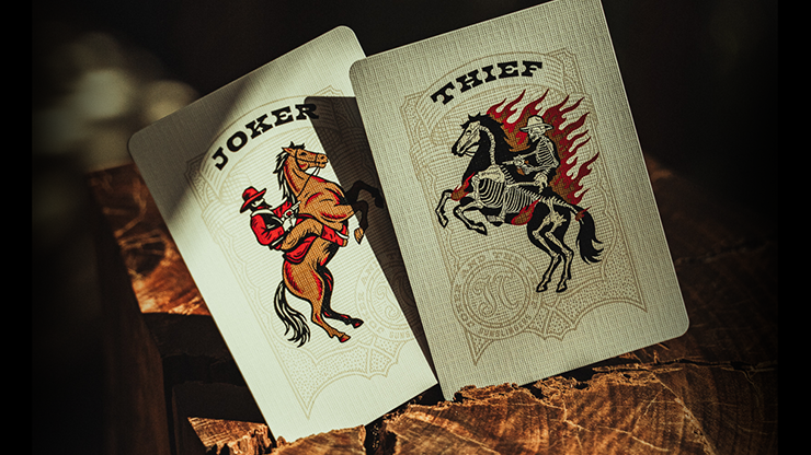 Gunslingers Poker (Blue) Playing Cards -  Joker and the Thief 