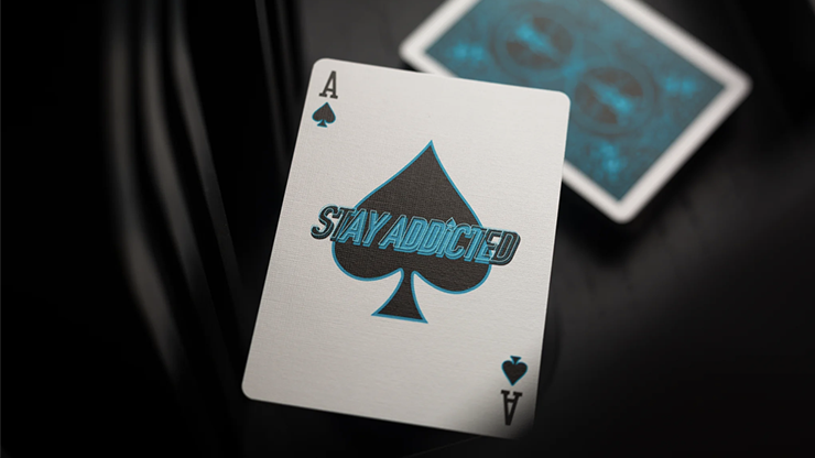 Cool Back Bicycle Cool Blue Neon Rider Back Playing Cards *7 days delivery* – The ...