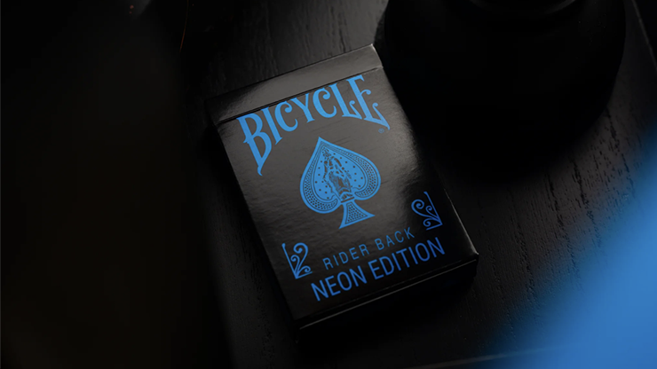 Cool Back Bicycle Cool Blue Neon Rider Back Playing Cards *7 days delivery* – The ...