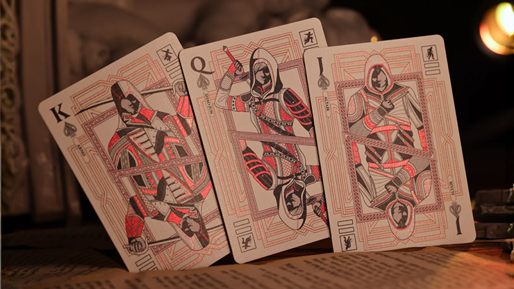 Assassin's Creed Legacy Version 2 Garnet (Hidden Blade) Playing Cards - Room One