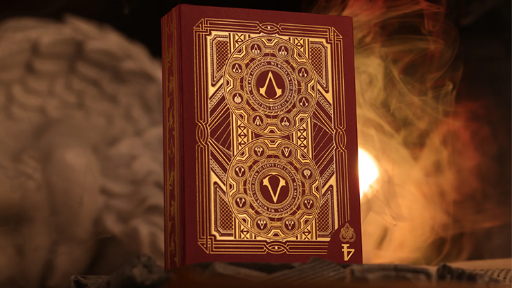 Assassin's Creed Legacy Version 2 Garnet (Hidden Blade) Playing Cards - Room One