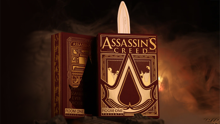 Assassin's Creed Legacy Version 2 Garnet (Hidden Blade) Playing Cards - Room One