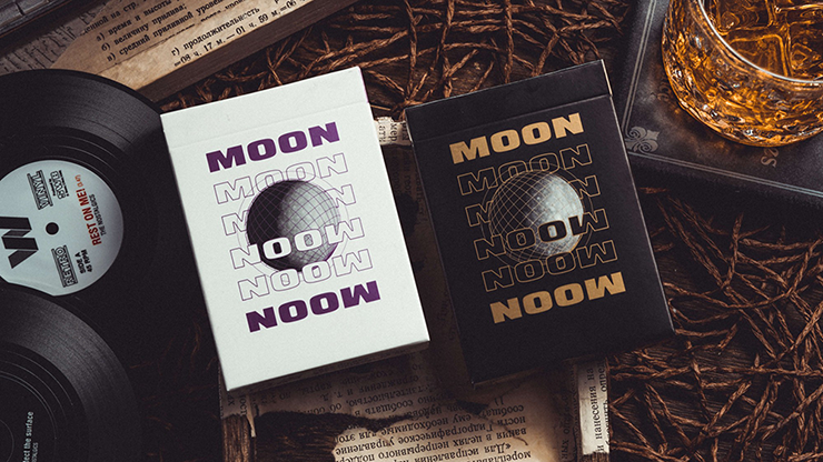 Moon (Black) Playing Cards 