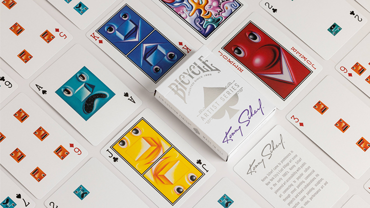 Bicycle Kenny Scharf Purple/Orange Playing Cards (Box Set) 