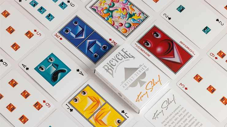 Bicycle Kenny Scharf Purple/Orange Playing Cards (Box Set) 