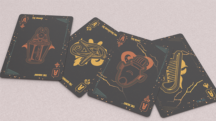 Frankenstein Series Egypt Edition (Gilded) Playing Cards 