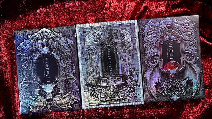 Trinity of Night - Demon Hunter HOLO Playing Cards by Evokad 