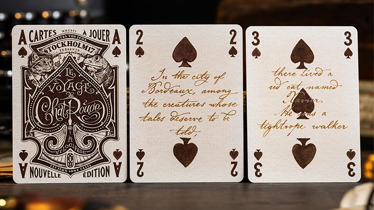 Le Voyage Du Chat Rouge Playing Cards - Stockholm17 