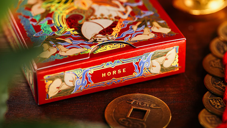 Year of the Horse (Red) Playing Cards - TCC Fashion