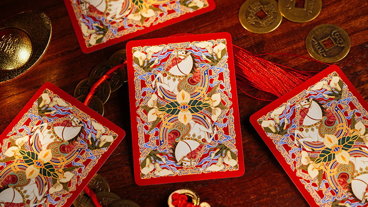 Year of the Horse (Red) Playing Cards - TCC Fashion