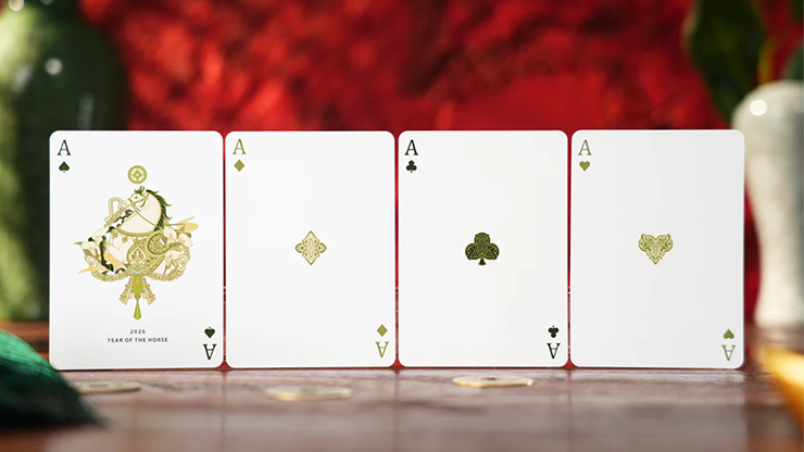 Year of the Horse (Green) Playing Cards - TCC Fashion