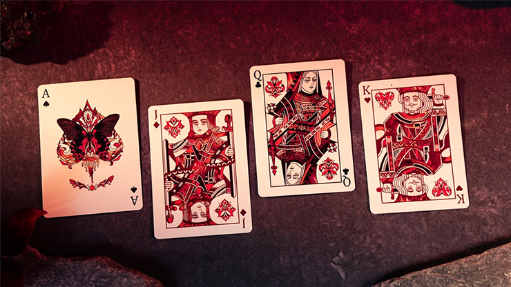 Morpho V2 (Carmine) Playing Cards - TCC Fashion 