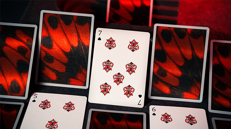 Morpho V2 (Carmine) Playing Cards - TCC Fashion 