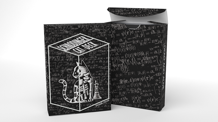 Schrodinger's Cat: Quantum GILDED Dead Black Playing Cards