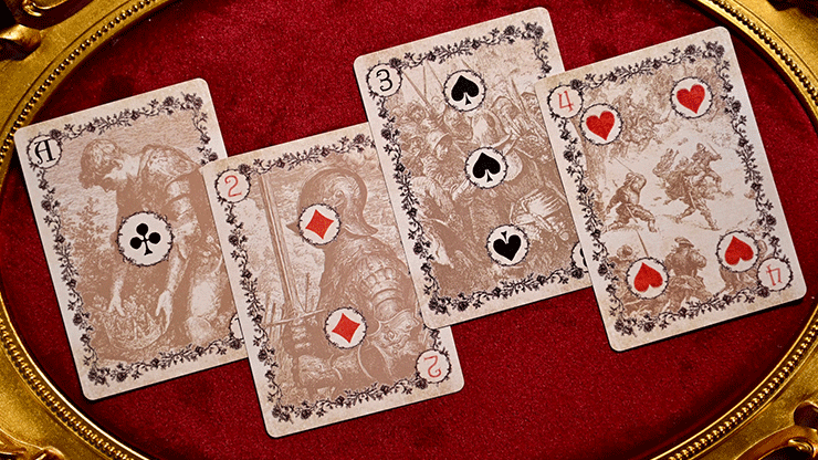 Wars of the Roses (2nd Edition, Red Tuck Gilded) Playing Cards 