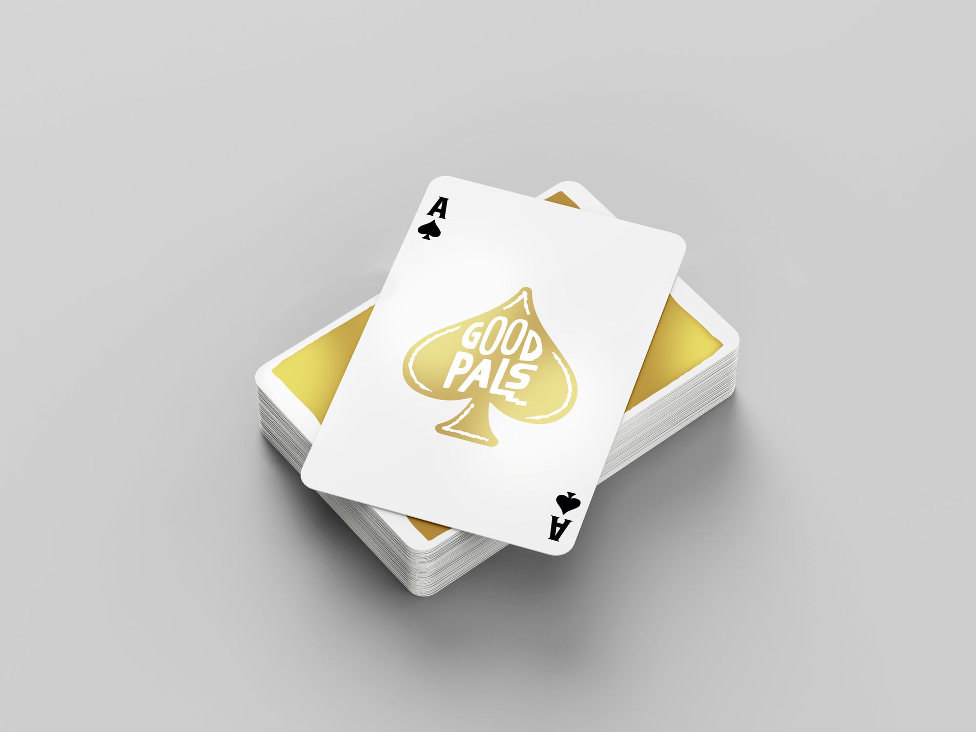 Good Pals Logo Playing Cards - Gold Foiled Private Reserve