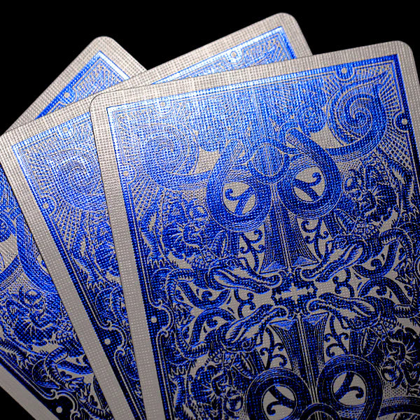 Blue MetalLuxe Gatorbacks Playing Cards - David Blaine Cards at The Card Inn