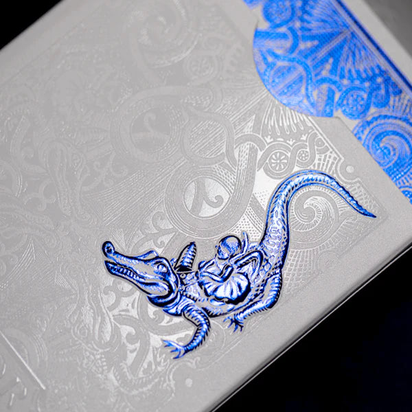 Blue MetalLuxe Gatorbacks Playing Cards - David Blaine Cards at The Card Inn