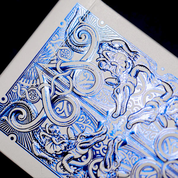 Blue MetalLuxe Gatorbacks Playing Cards - David Blaine Cards at The Card Inn