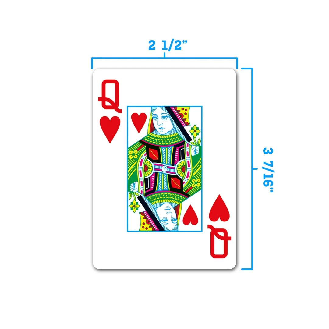 COPAG 1546 Red and Blue, Standard Size, Jumbo Index, 100% Plastic Playing Cards - Double Deck Set