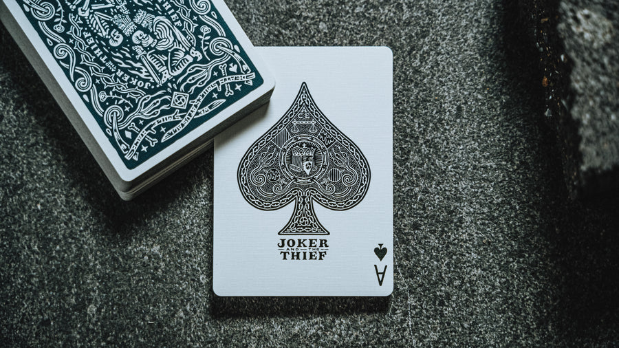 Holographic GILDED Crown Playing Cards (Blue - Edition of 150) - Joker & The Thief