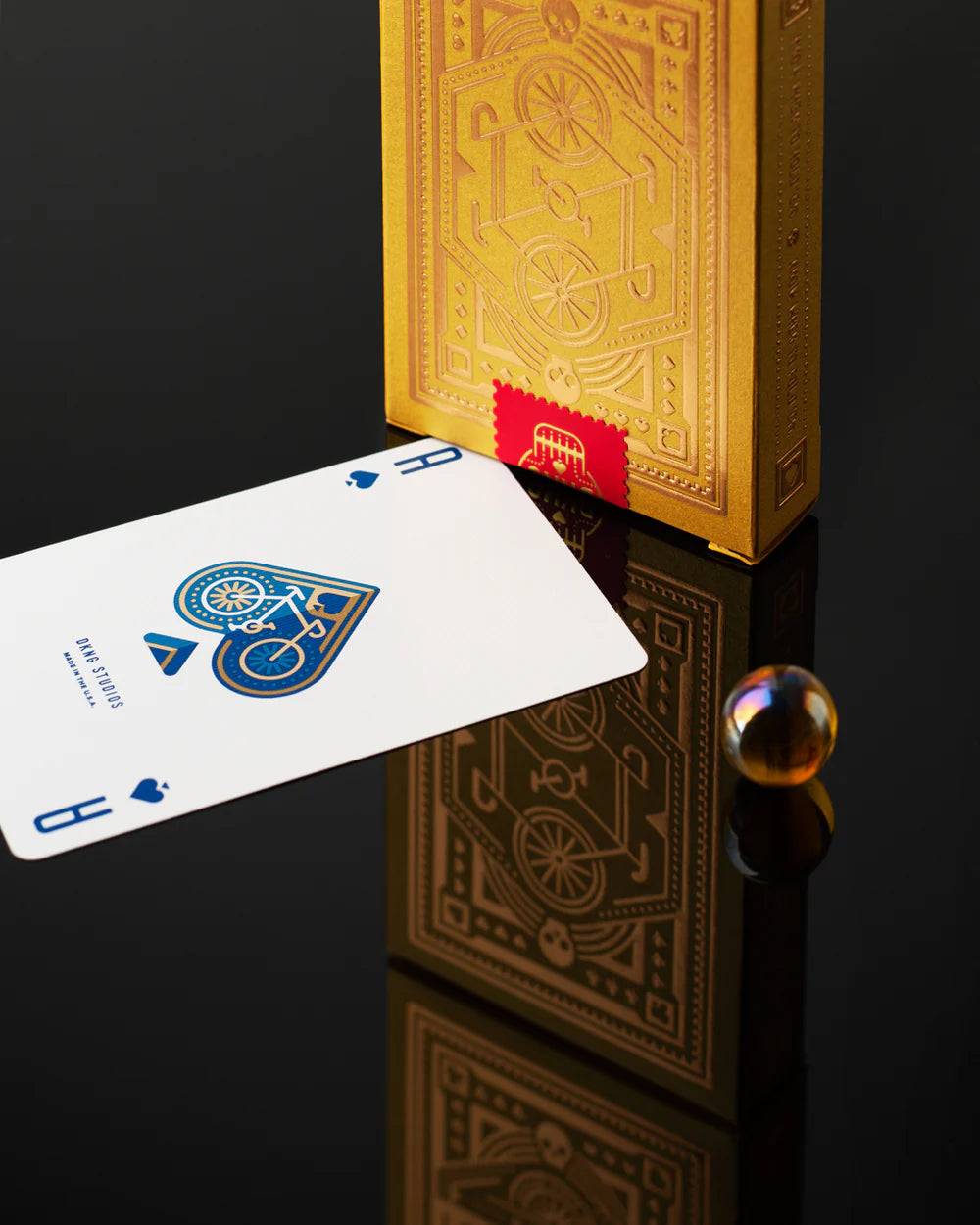 DKNG Gold Foiled Wheels Playing Cards - Art of Play