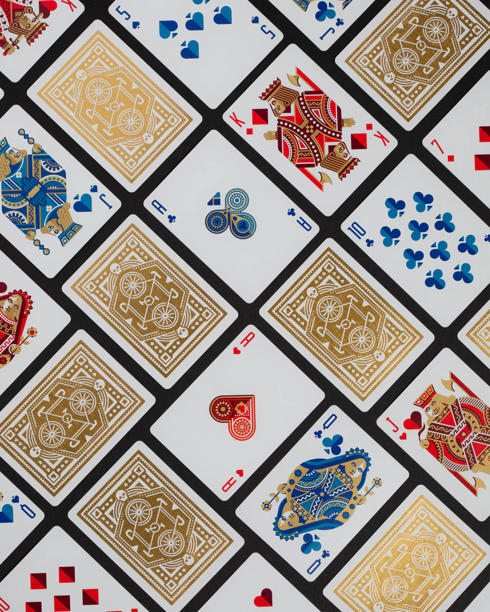 DKNG Gold Foiled Wheels Playing Cards - Art of Play