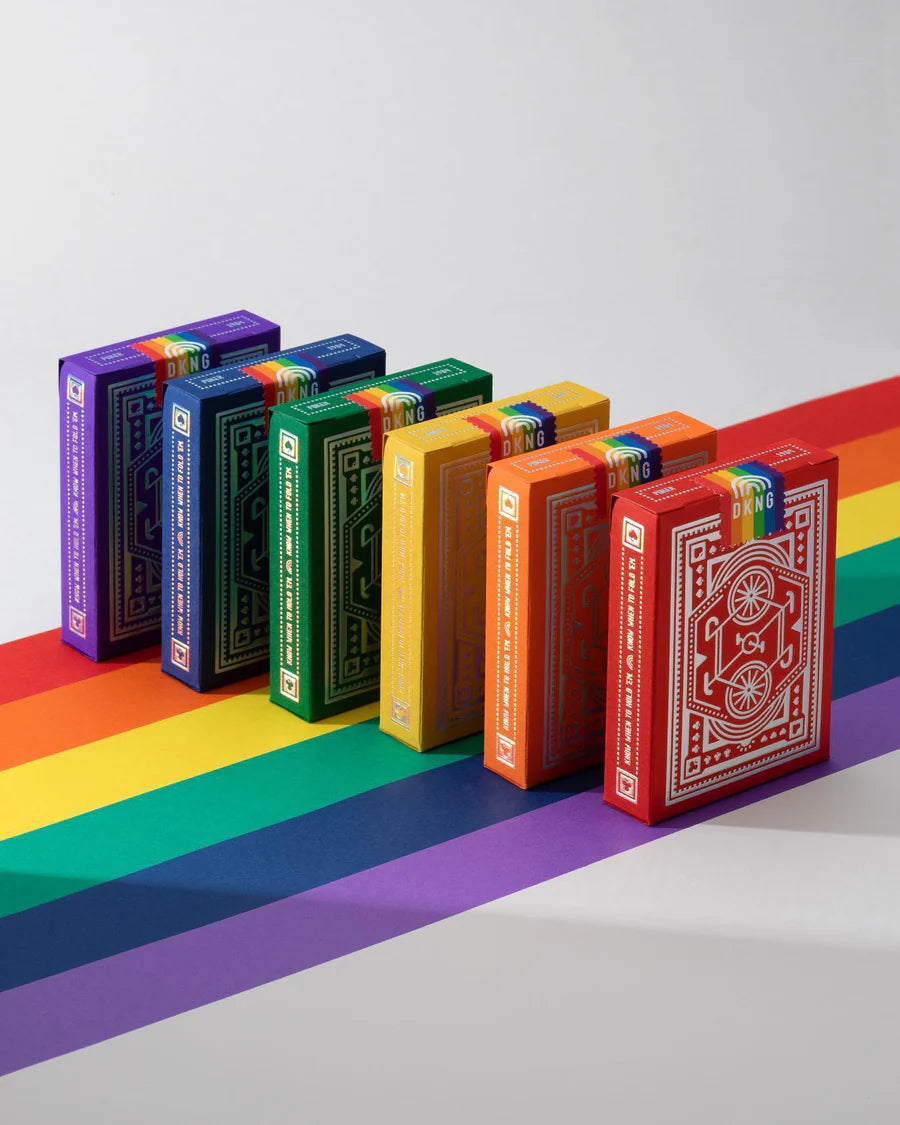 DKNG Rainbow Wheels (Foiled) Playing Cards - Art of Play
