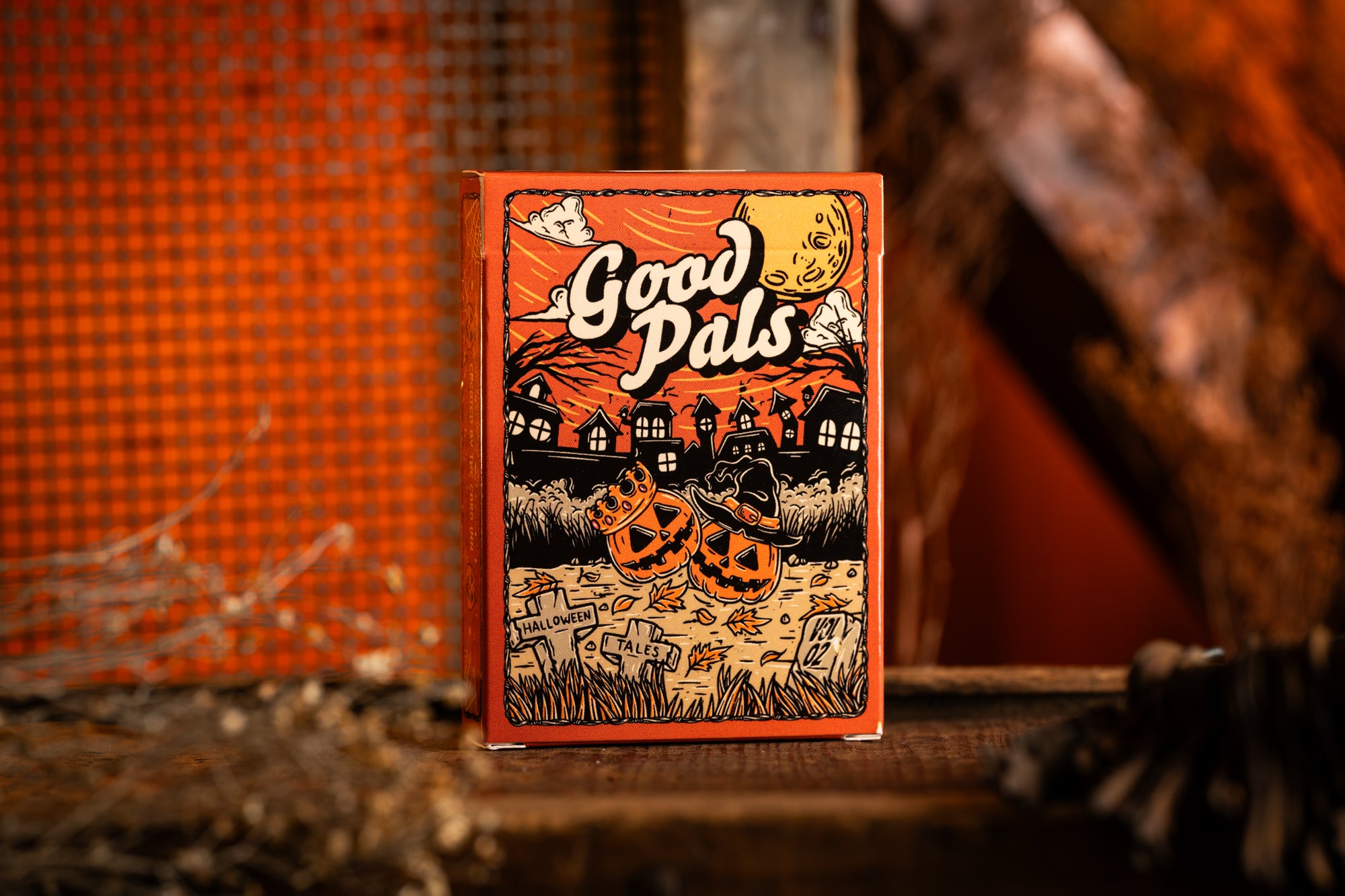 Good Pals Halloween Tales Playing Cards (V2 Orange) - Halloween Cards