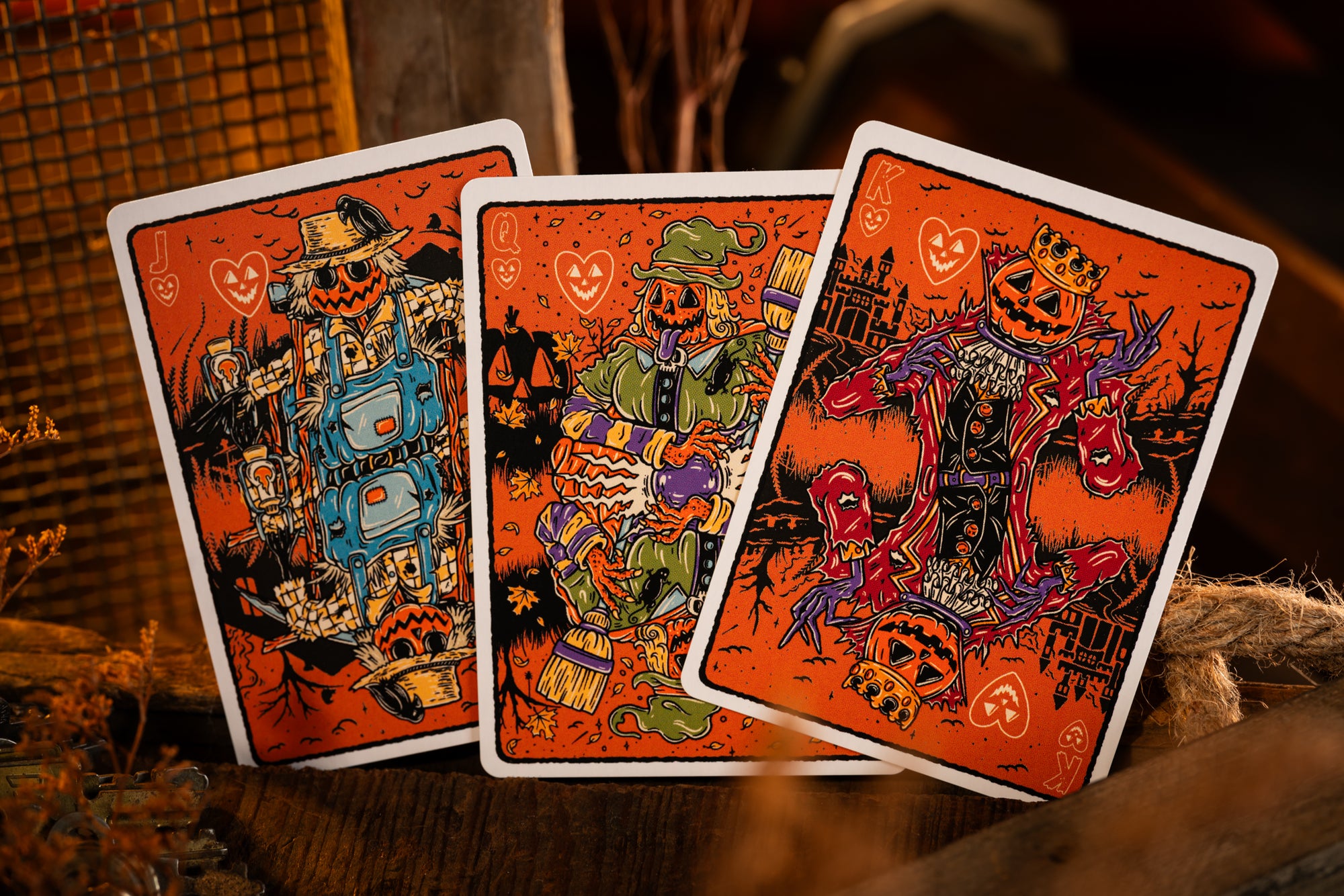 Good Pals Halloween Tales Playing Cards (V2 Orange) - Halloween Cards